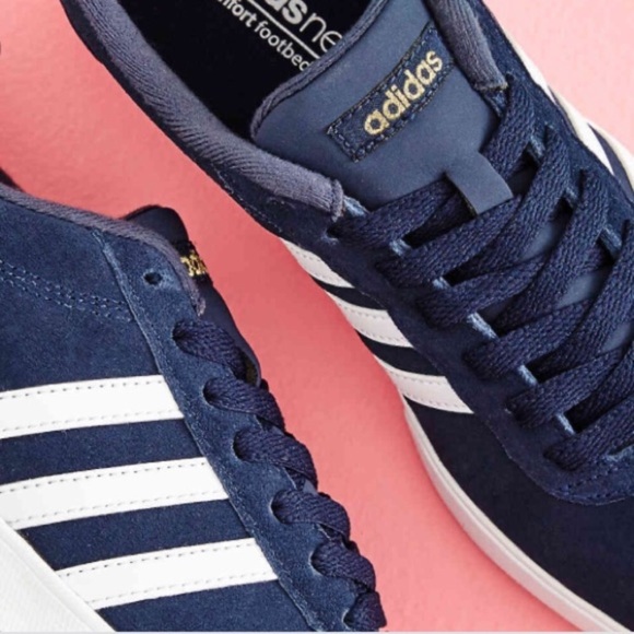 Adidas Neo Comfort Footbed Blue Suede 